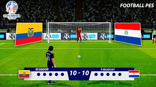 ECUADOR vs PARAGUAY - Penalty Shootout 2024 - FINAL Copa America | PES Gameplay PC