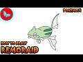 How To Draw Remoraid From Pokemon | Drawing Animals