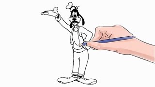 How to Draw Goofy Easy Step by Step