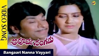 Bangaari Nanna Vayyari Video Song | Apoorva Sangama Movie Songs |Rajkumar | Ambika Vega Music