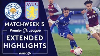 Leicester City v. Aston Villa | PREMIER LEAGUE HIGHLIGHTS | 10/18/2020 | NBC Sports