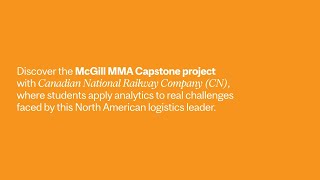 Real-World Impact Through Analytics: McGill Desautels MMA X CN