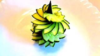 HOW TO MAKE CUCUMBER FLOWER. CARVING CUCUMBER. ART IN VEGETABLES