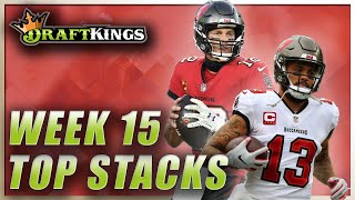 DRAFTKINGS WEEK 15 TOP STACKS: NFL DFS PICKS