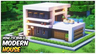 Minecraft: How to Build a Small Modern House | Easy Minecraft House Tutorial