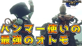 【モンハンライズ】狩りが楽になる！ハンマー使いの為のオトモのおすすめ装備・スキル構成を紹介！！【モンスターハンターライズ】