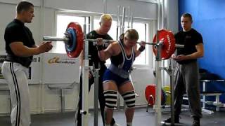 Anne Heikkilä Raw Squat 150kg