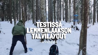 Testissä Lemmenlaakson frisbeegolfradan talvilayout. Tämä rata sijaitsee Järvenpäässä. #frisbeegolf