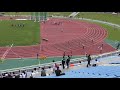 h30　千葉県高校総体　女子4x100mr　予選1組　46秒86　大会新記録　市立船橋