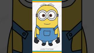 Minion Drawing easy step by step #shorts #minion