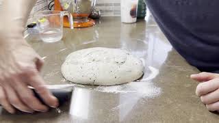 Shaping a sourdough batard