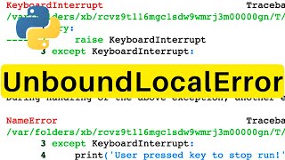 UnboundLocalError | Python | Tutorial