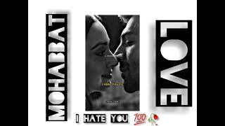 I Hate You 💯❤️🥀!! kartik aaryan love status video !! ❤️