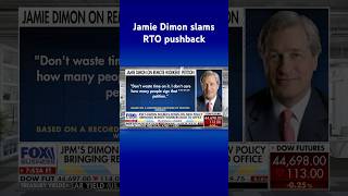 Jamie Dimon shares profanity-laced message to workers against returning to office #shorts