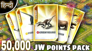 5 Solid Gold Pack Opening :- Special Episode 🎉 || Jurassic World The Game || jwtg Hindi gameplay.