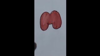 DRAWING A BUBBLE LETTER M ✍️ | Lettering | DOODLE ART | HOW TO DRAW A BUBBLE LETTER M FOR BEGINNERS
