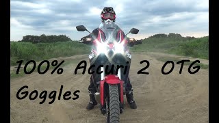 眼鏡対応ゴーグル購入　100% Accuri 2 OTG Goggles　HONDA CRF1100L Africa twin