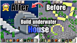 Minecraft Underwater House !Make a simple Underwater House