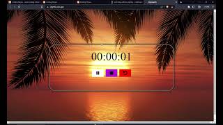 stopwatch using frontend | Coding ninjas | small project | HTML | CSS | JAVASCRIPT | web stopwatch