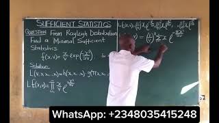 Sufficient Statistic | Minimal Sufficient Statistics for Rayleigh Distribution @content-academy