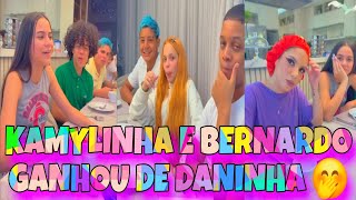 KAMYLINHA E BERNARDO GANHARAM DE DANINHA 🤭 TIME VERDE ESTÁ NA FRENTE 😍 HOJE TEM SURPRESA 😍😍