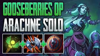 I LOVE FREE GOLDEN BLADE! Arachne Solo Gameplay (SMITE Conquest)