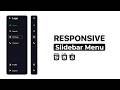 Build a Responsive Sidebar Menu with HTML, CSS & JavaScript