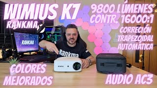 WIMIUS K7, ¿El Proyector con más Brillo y Mejor Contraste de su Gama? Con Ac3 y Correción 6D!!!