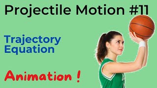 Projectile Motion (JEE NEET Animation) | #11 | Trajectory Equation | Physics (2022)
