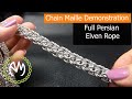 Chain Maille Weave Tutorial - Full Persian Elven Rope