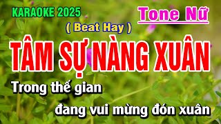 Karaoke Tone Nữ Tâm Sự Nàng Xuân | Duy Sơn New