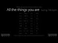 All The Things You Are (swing 140 bpm) : Backing Track