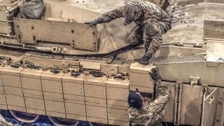 M1A2 SEP TUSK II Reactive Armor Installation