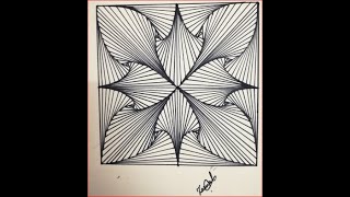 How to make zentangle patterns, paradox designs(doodling) New  Tutorial 2018