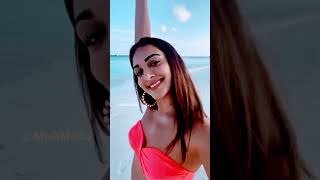 Actress Kiara Bikini 👙 In Beach 🏖 Side | Actress Selfie Video | Micro Bikini 👙