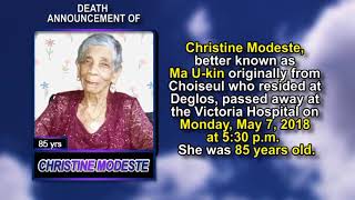 Christine Modeste short