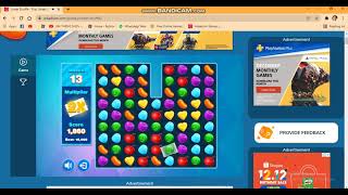 Playing Sweet Shuffle on Arkadium(11/12/2021)