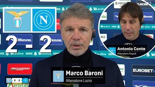 Antonio Conte Marco Baroni Intervista Post Lazio 2 - 2 Napoli 15/02/2025