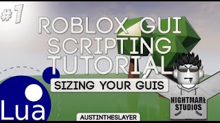 ROBLOX Lua GUI Scripting Tutorial 1 - Sizing your GUIs