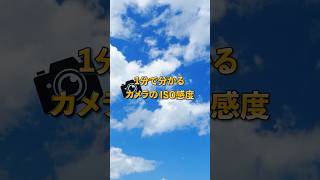 【1分でわかる】カメラのISO感度とは？