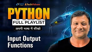 Python Input Output Functions in Hindi | Input Output Method in Python with Typecasting