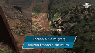 Niebla y tramo sin muro, aliados de migrantes para cruzar la frontera