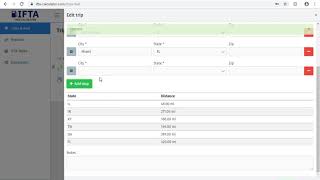 Free IFTA calculator & state by state mileage calculator