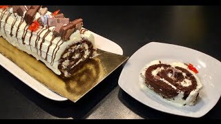 RECETTE SPÉCIALE FÊTES DE FIN D’ANNÉE LA BÛCHE AU KINDER ET AU NUTELLA