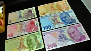 Turkey Money / Turkey Currency Bank note / Review Mata Uang Turki TRY