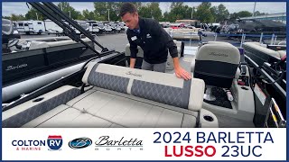 2024 Barletta Lusso 23UC Pontoon Boat Tour