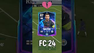 WALKER IN FC MOBILE 24 VS WALKER IN FIFA MOBILE 17 #fcmobile #eafcmobile #eafc24 #shorts