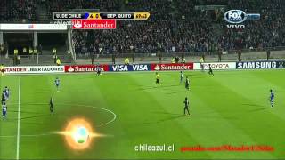 U de Chile 6-0 Deportivo Quito HD Copa Libertadores 2012 ADN Radio Relatos Trovador del Gol