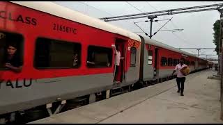 15160 Sarnath Express Departure from Sarnath with Offlink Loco Ajni WAP-7 .