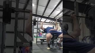 Incline bench raw 315lbs for 3 reps